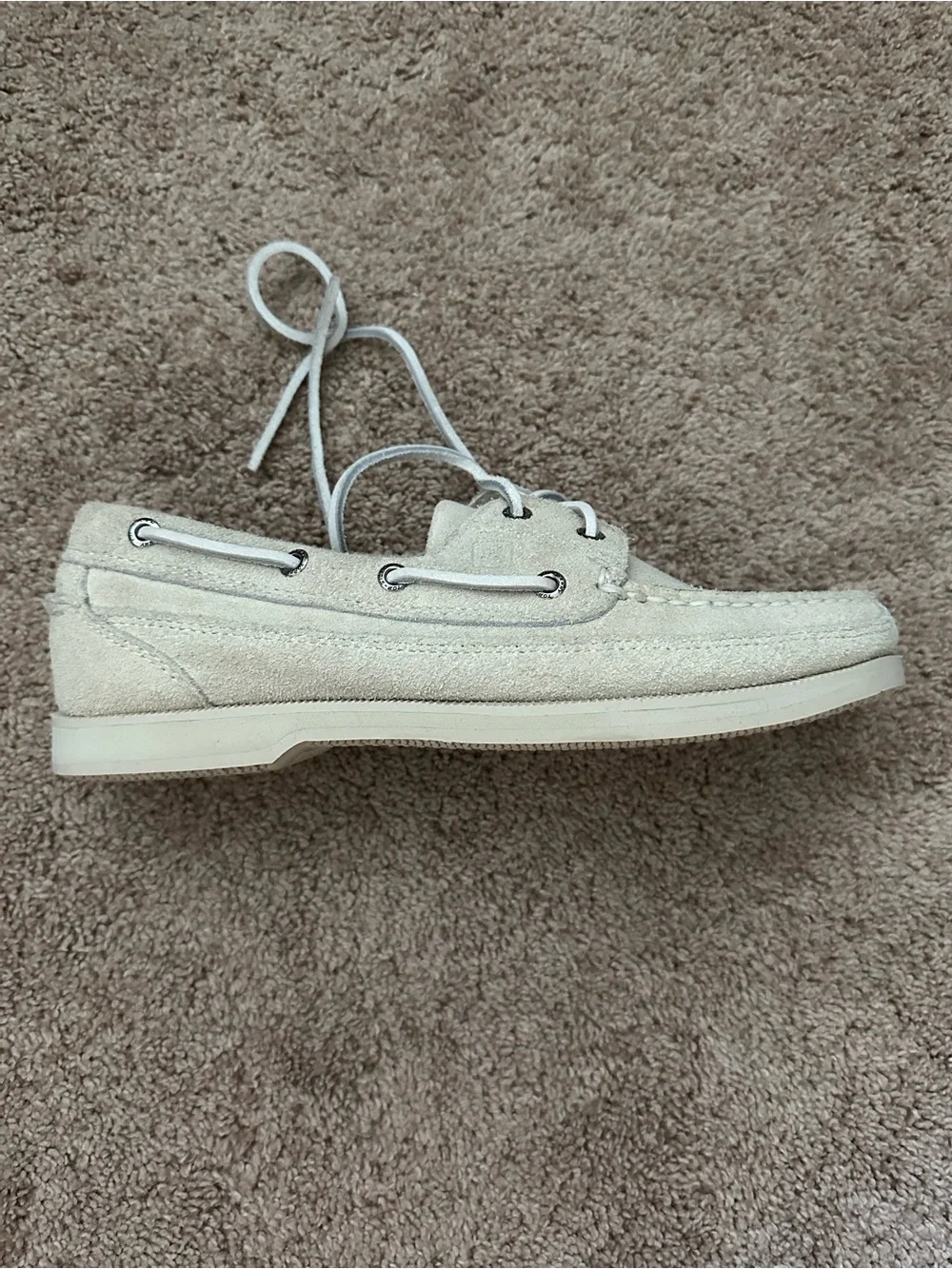 Sperry Top Sider Cream Boat Shoes